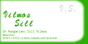 vilmos sill business card